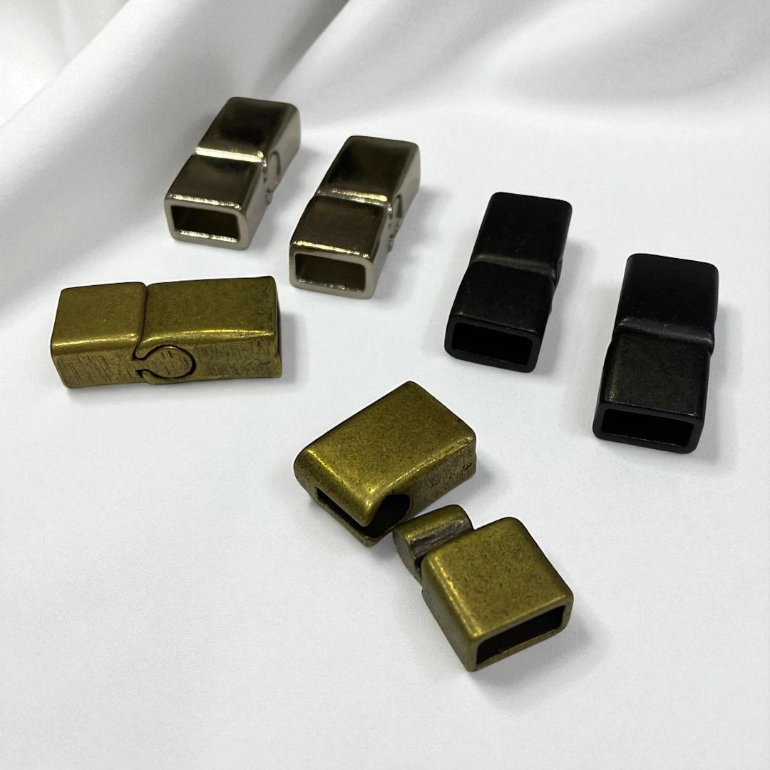 Vintage Paslanmaz Geçmeli Mıknatıs Kapama 25x10 MM