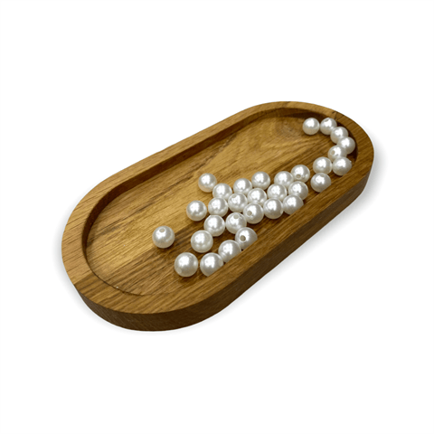 Yuvarlak 10 MM Beyaz İnci 10 Gram Paket