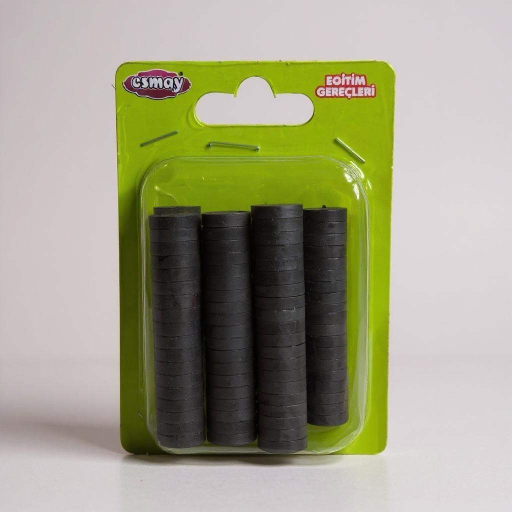Yuvarlak Magnet Mıknatıs Paket 12 MM - 140 Adet