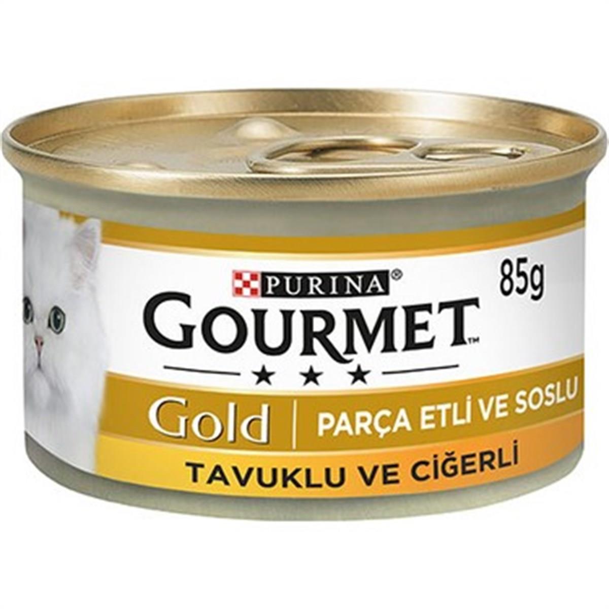 Gourmet Gold Tavuk Ciğer Parça Etli Kedi Konservesi 85 Gr