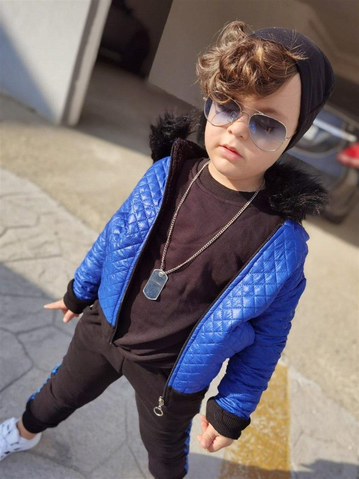 Yeni Sezon Kapitone Kürklü 4 Parça Montlu Set
