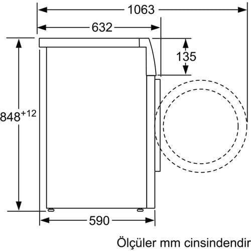 ÇAMAŞIR MAKİNASIPROFİLOProfilo CMU12T91TR 9 kg 1200 Devir Çamaşır Makinesi
