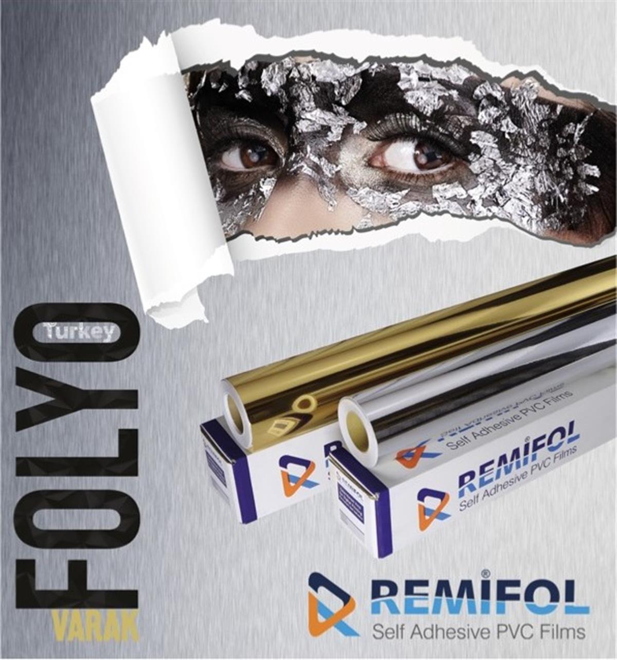 Remifol Gümüş Varak Folyo (1,22 x 50 MT) (2,90€/m2)