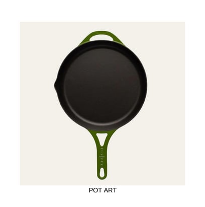 POTART Forest Düz Döküm Tava 28 cm