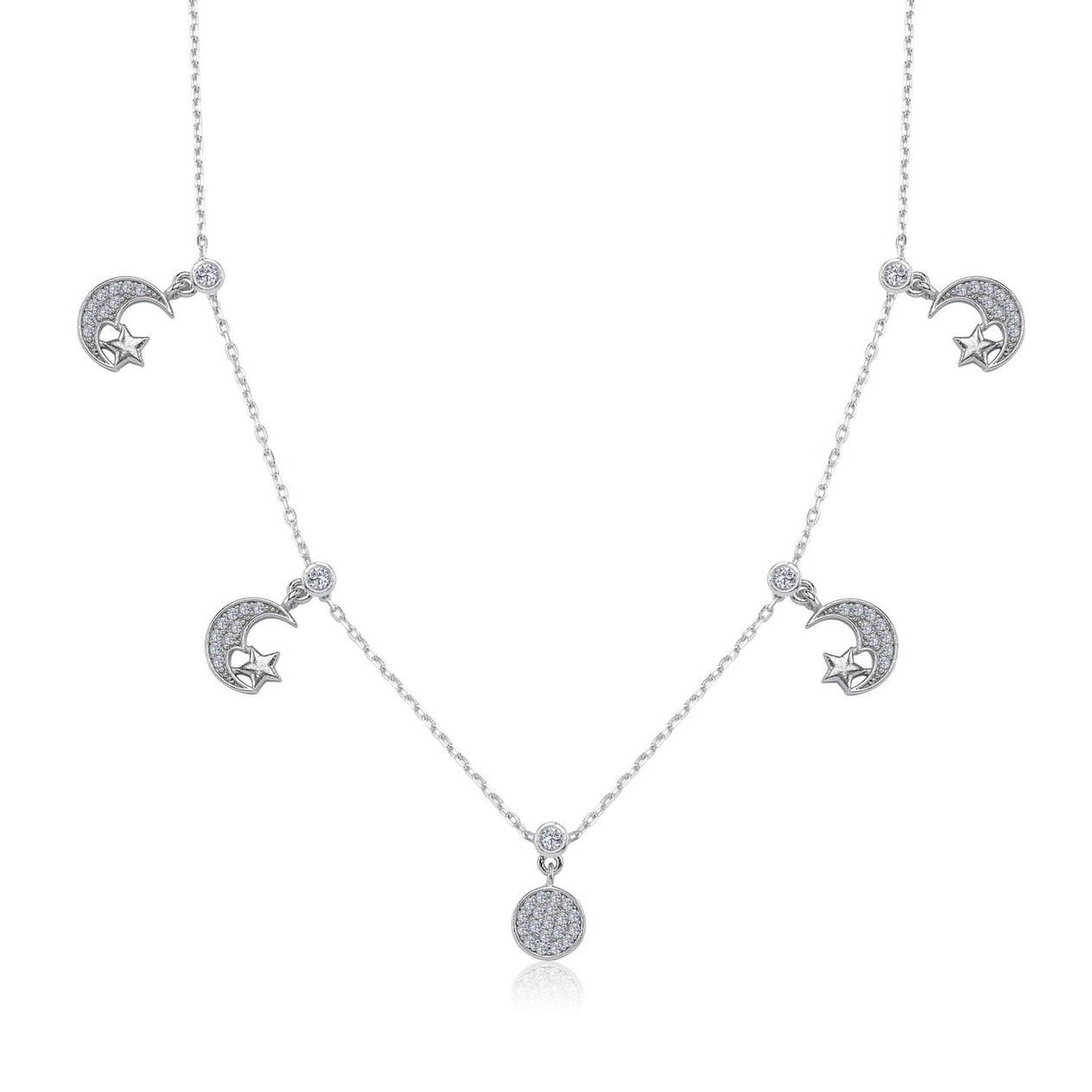 Dans Gecesi Choker Gümüş Şans Kolye