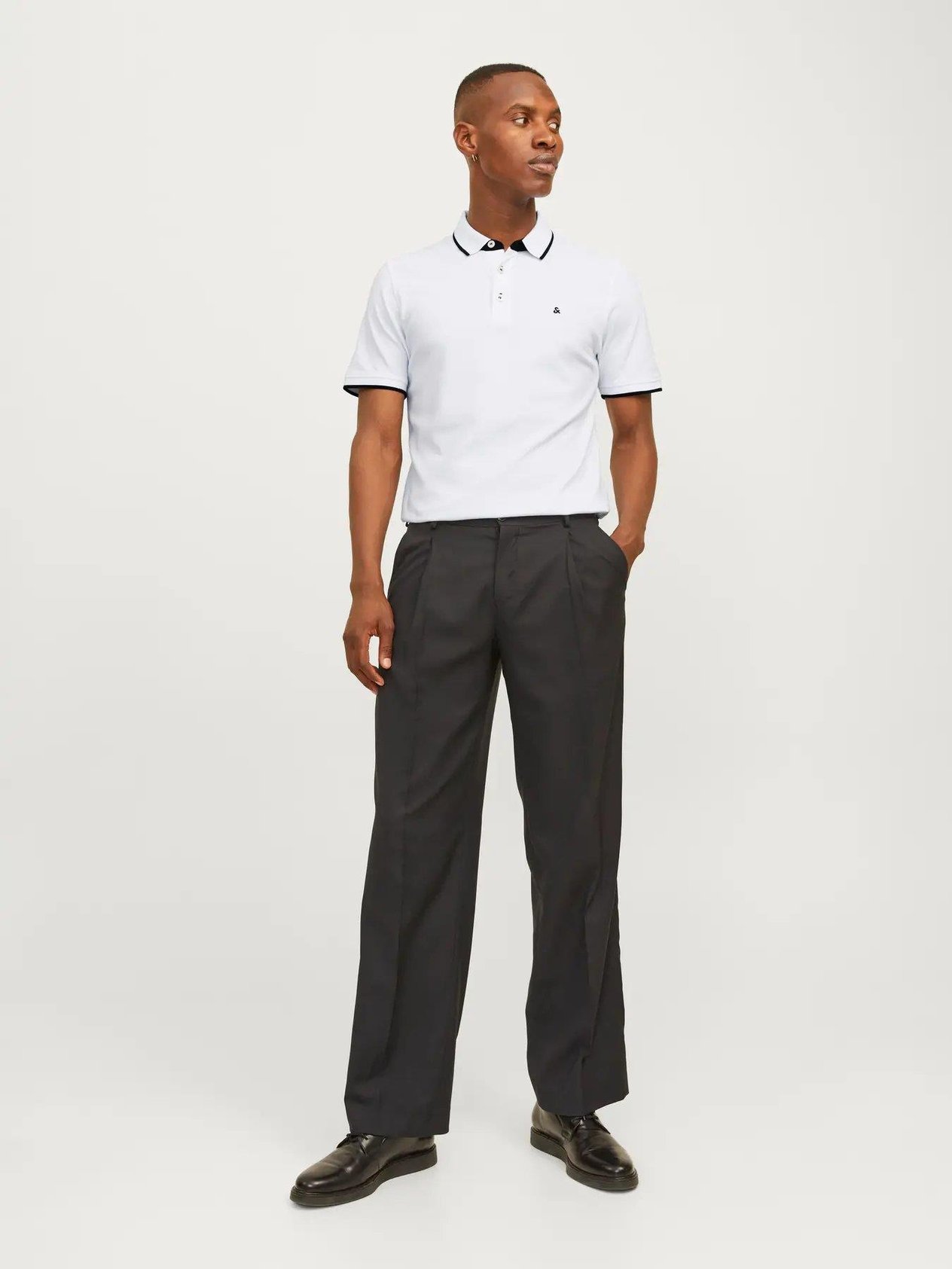 JACK & JONES JJEPAULOS POLO SS NOOS 12136668-WH