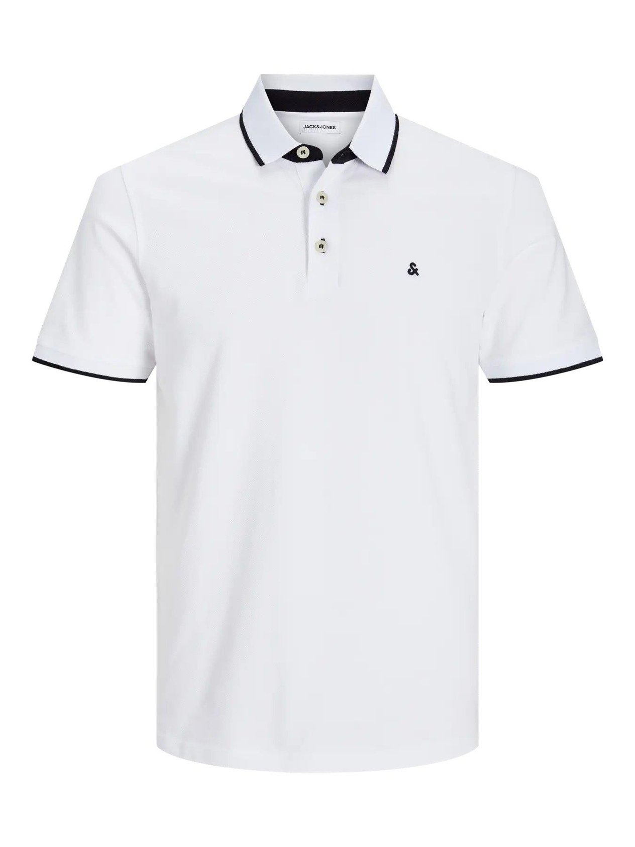 JACK & JONES JJEPAULOS POLO SS NOOS 12136668-WH