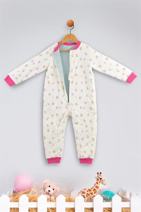 Kinder Baby Edel Weıss Kız Çocuk Desenli Uyku Tulumu Sarı 51556