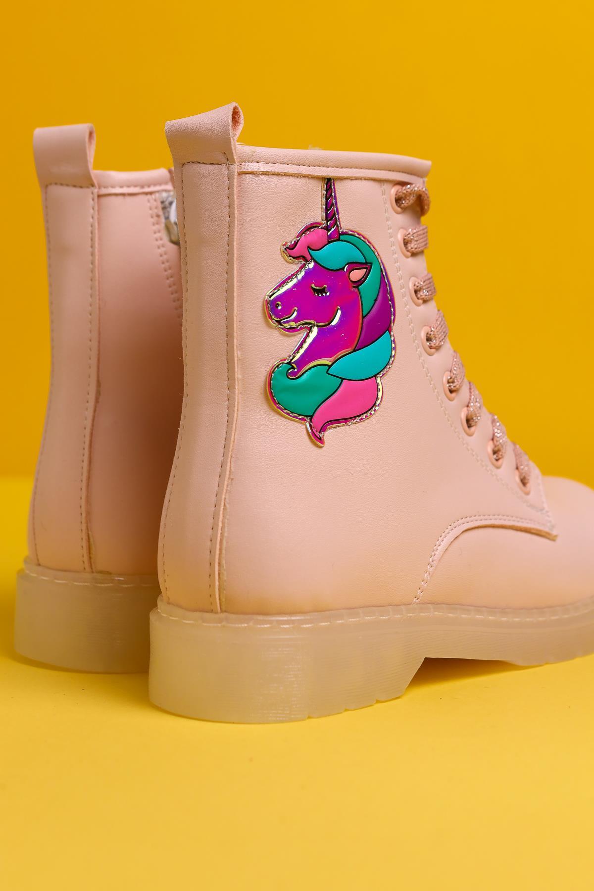 Darine Pudra Unicorn Patchli Bağcıklı Çocuk Bot