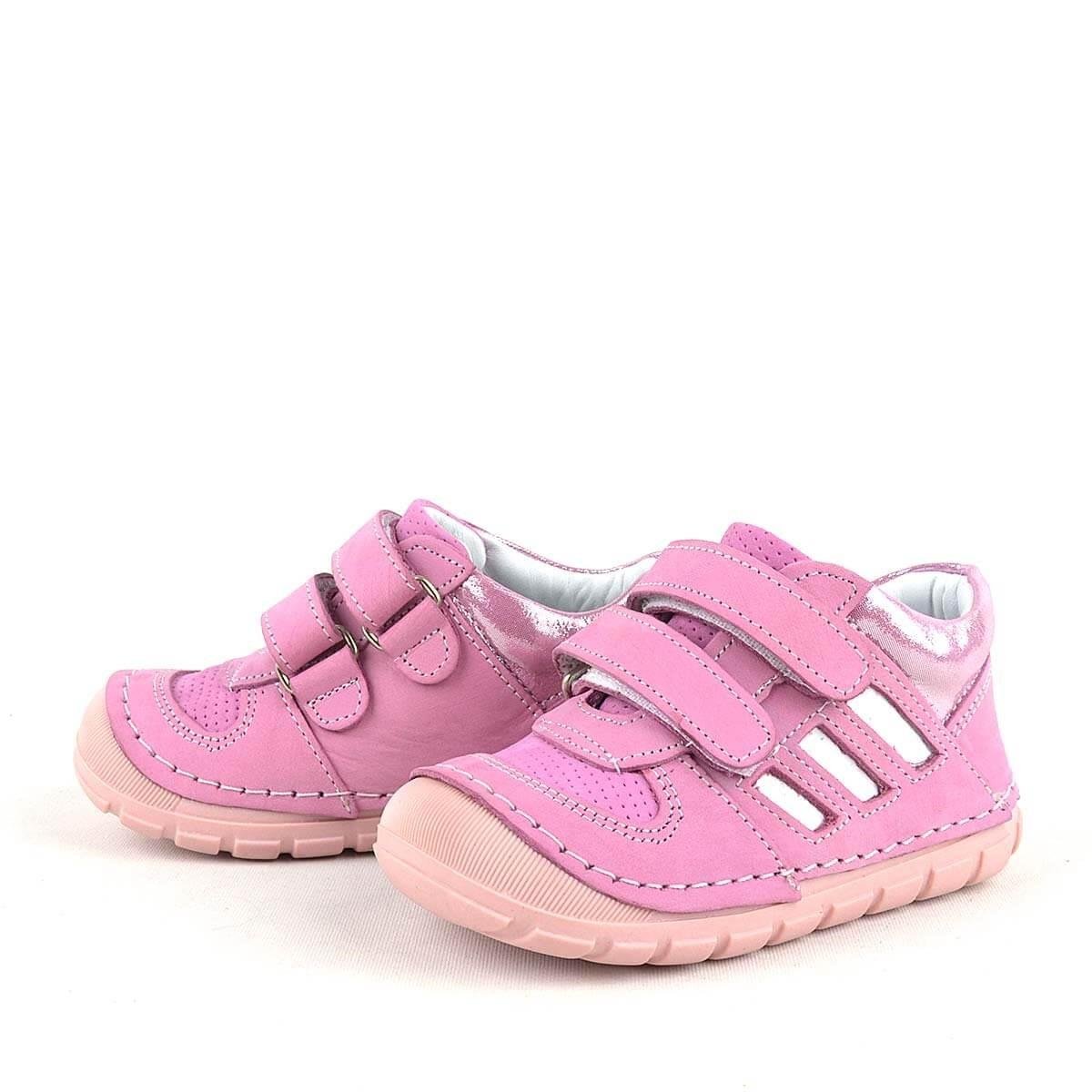 Grizzy Hakiki Deri Pembe İlk Adım Kız Bebek Ayakkabısı