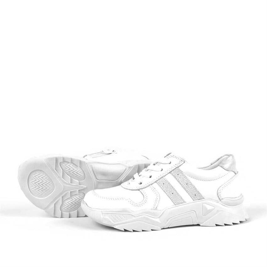 Hakiki Deri Kız Çocuk Sneakers Ayakkabı