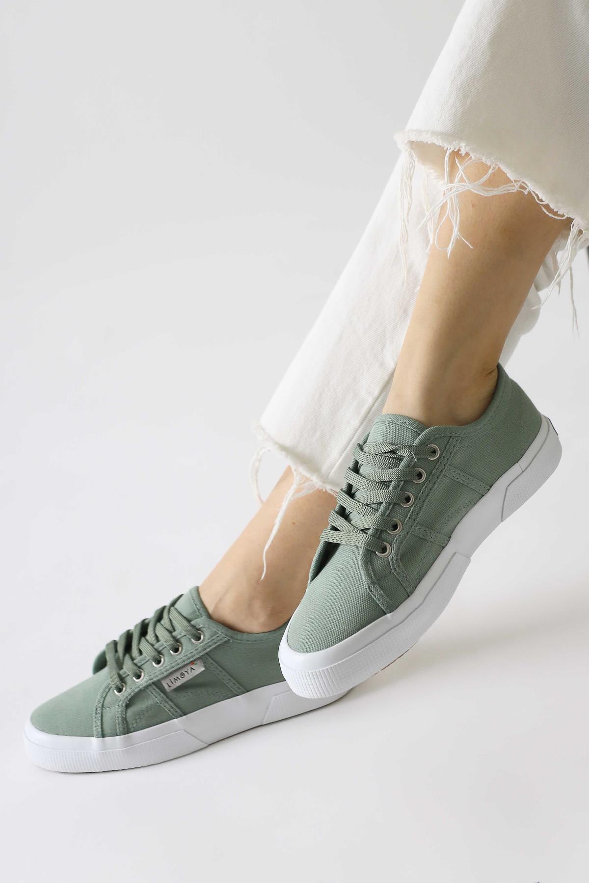 Timon Mint Rahat Taban Keten Sneakers