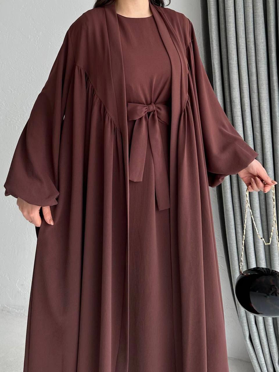 Acı Kahve Alya Abaya Takım 