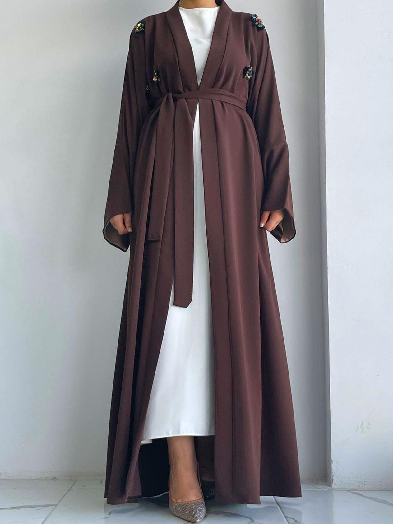 Kahve Ebrar Abaya 