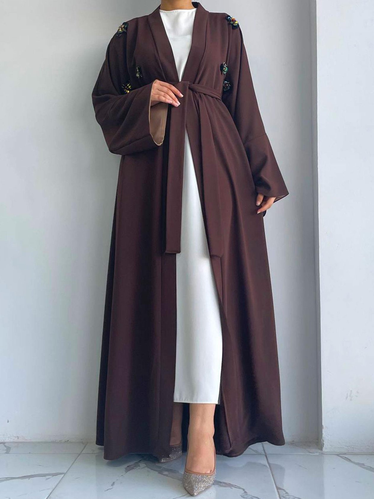Kahve Ebrar Abaya 