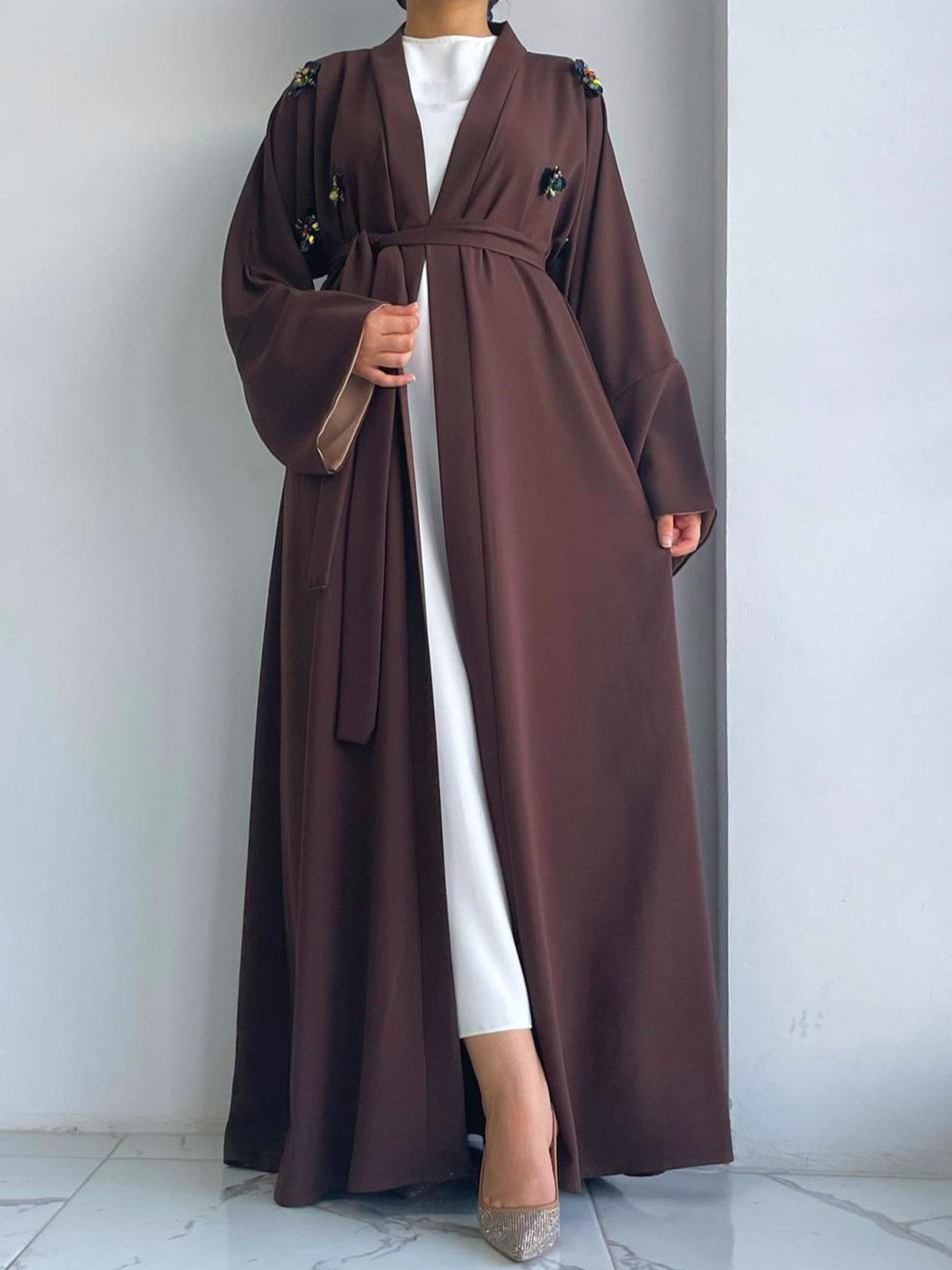 Kahve Ebrar Abaya 