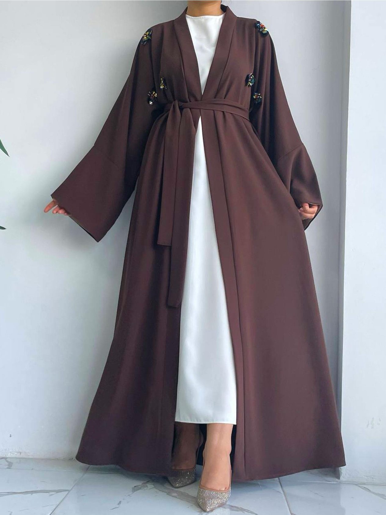 Kahve Ebrar Abaya 