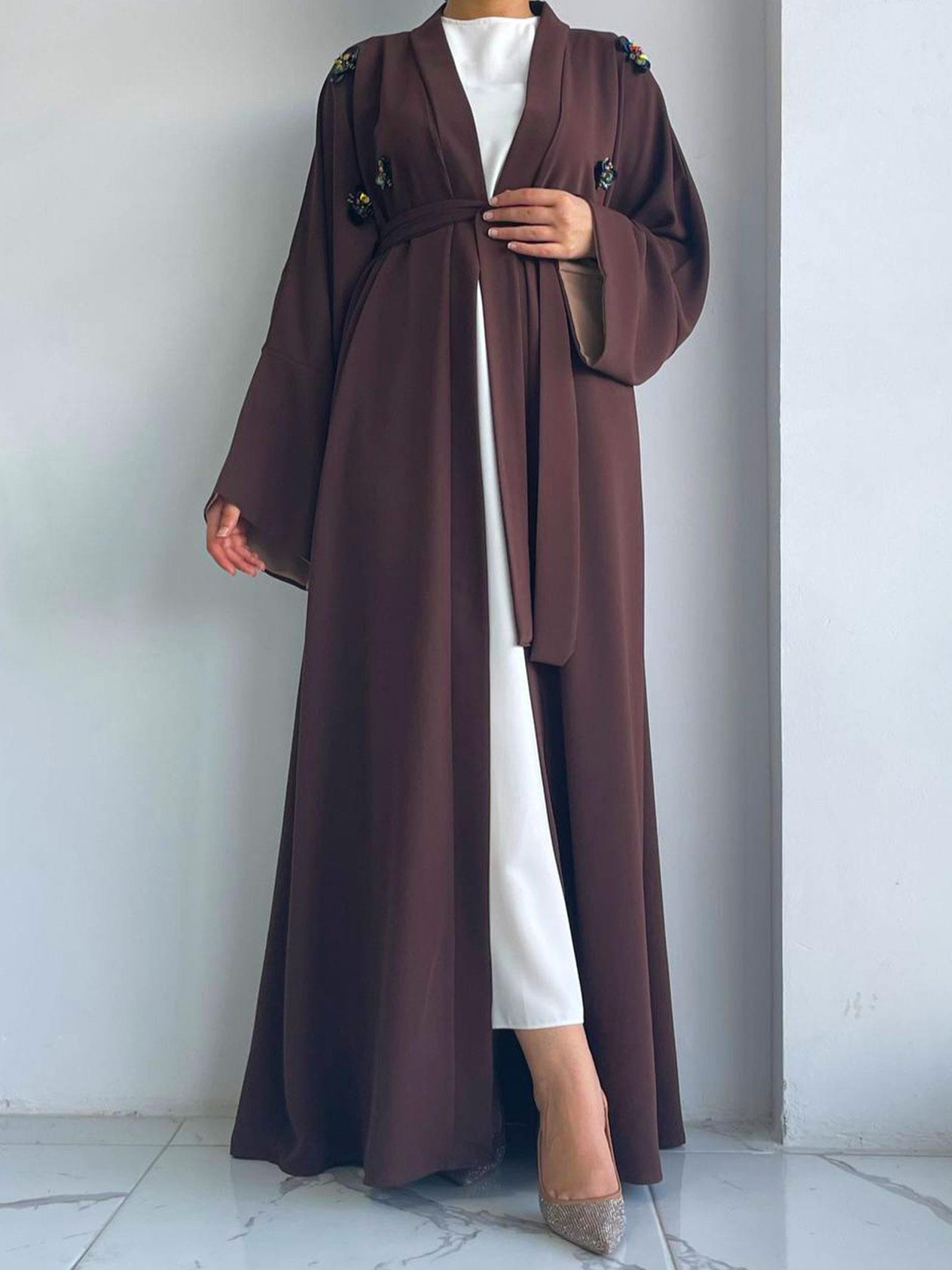 Kahve Ebrar Abaya 