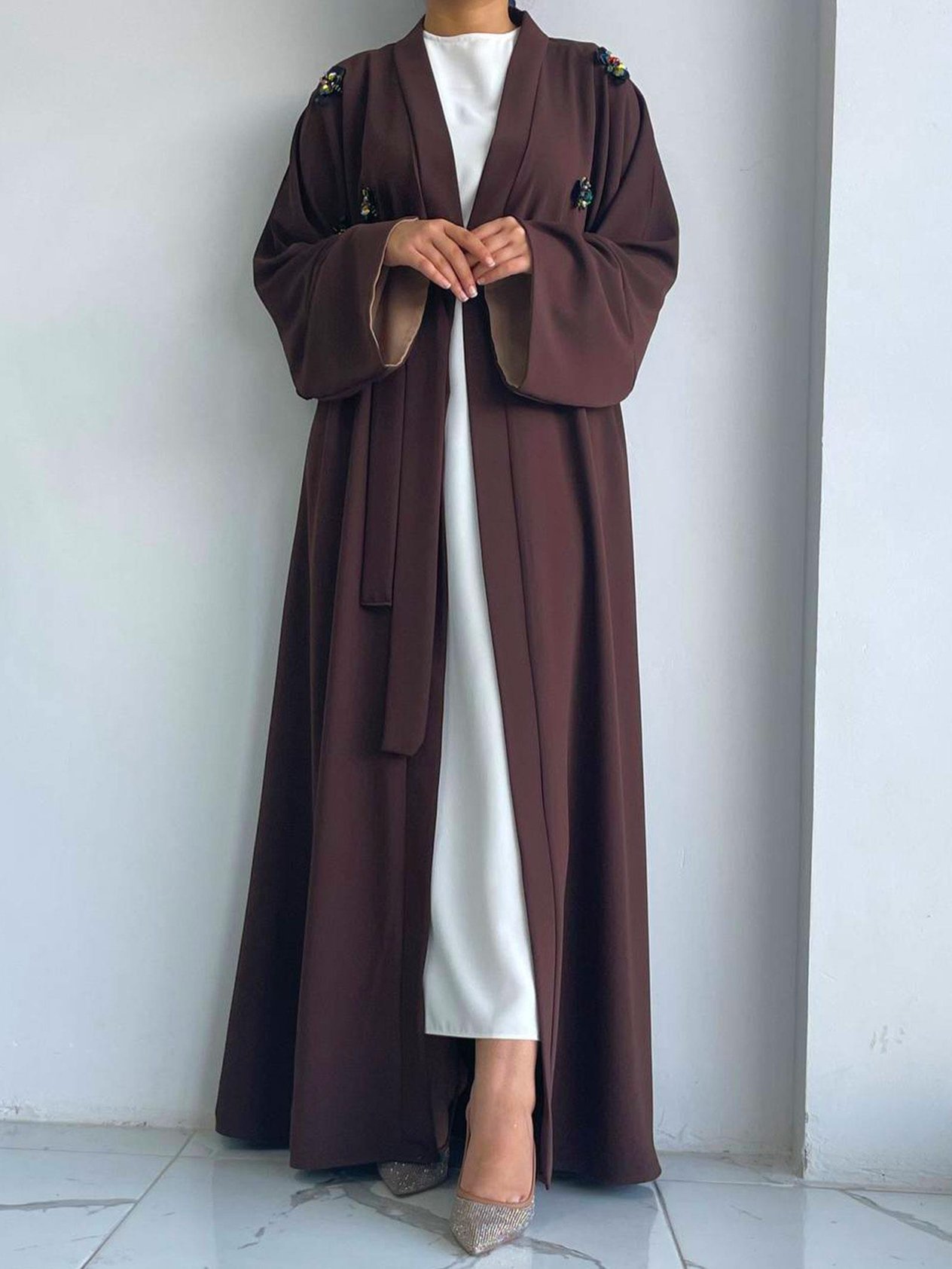 Kahve Ebrar Abaya 
