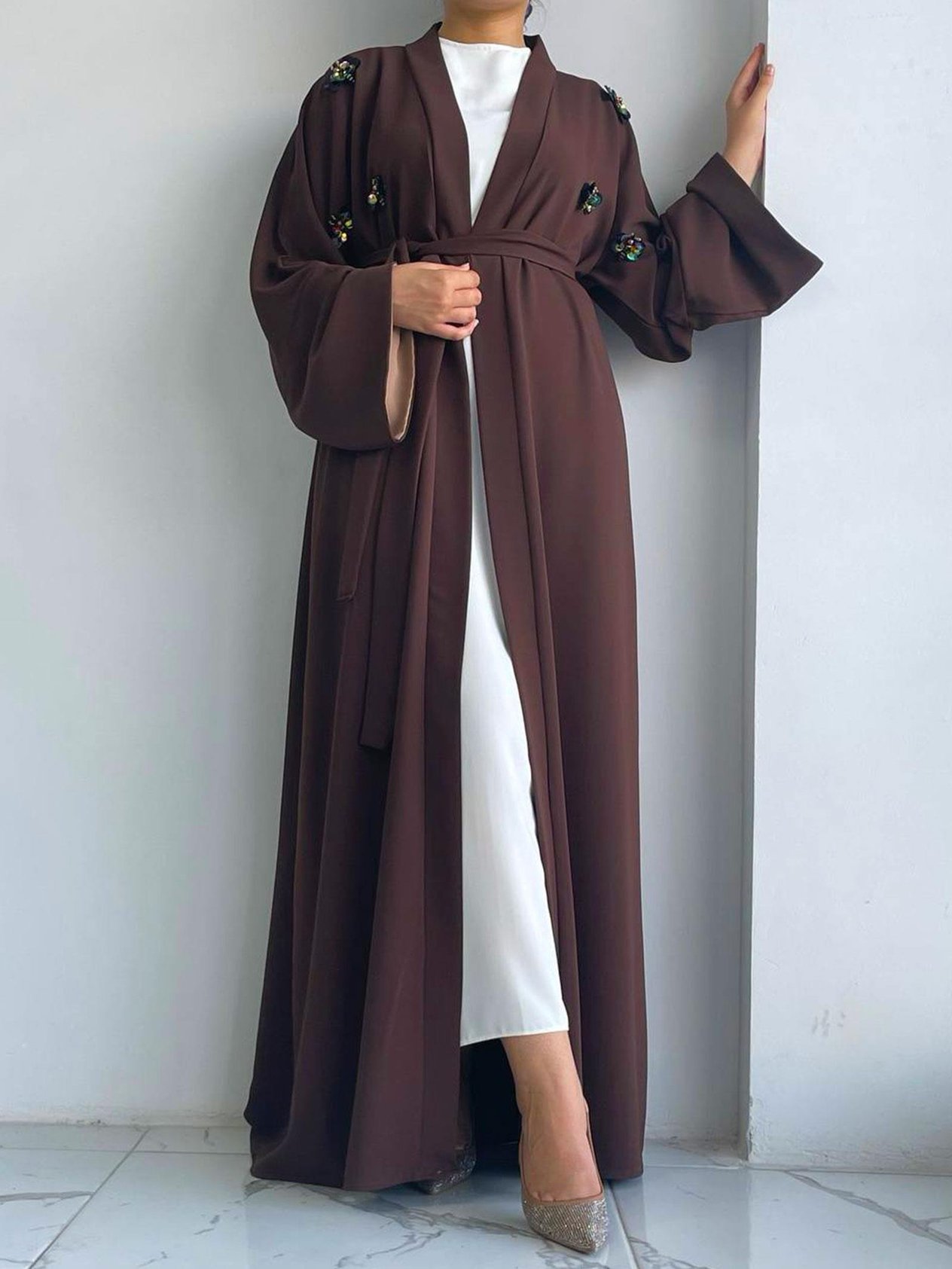 Kahve Ebrar Abaya 