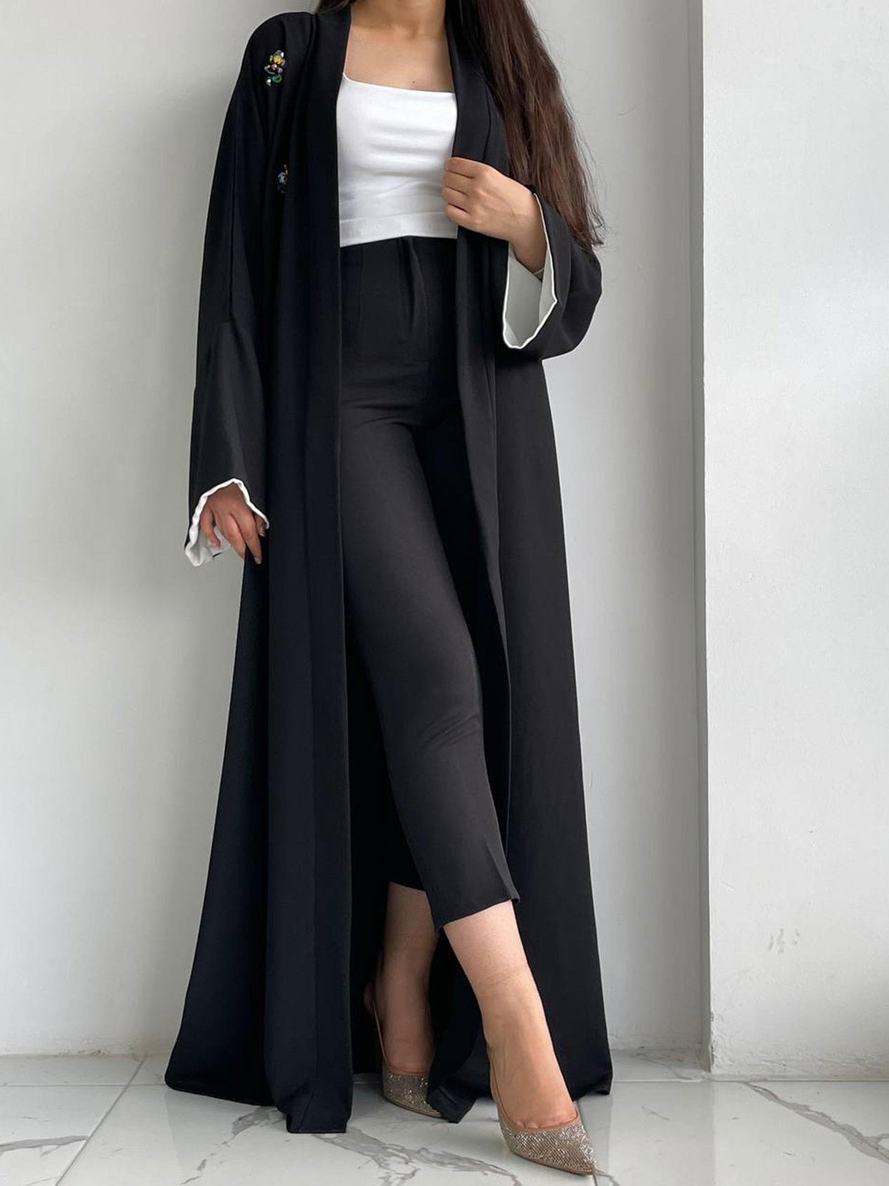 Siyah Ebrar Abaya 