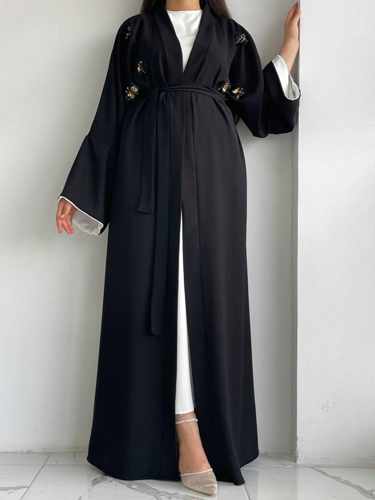 Siyah Ebrar Abaya 