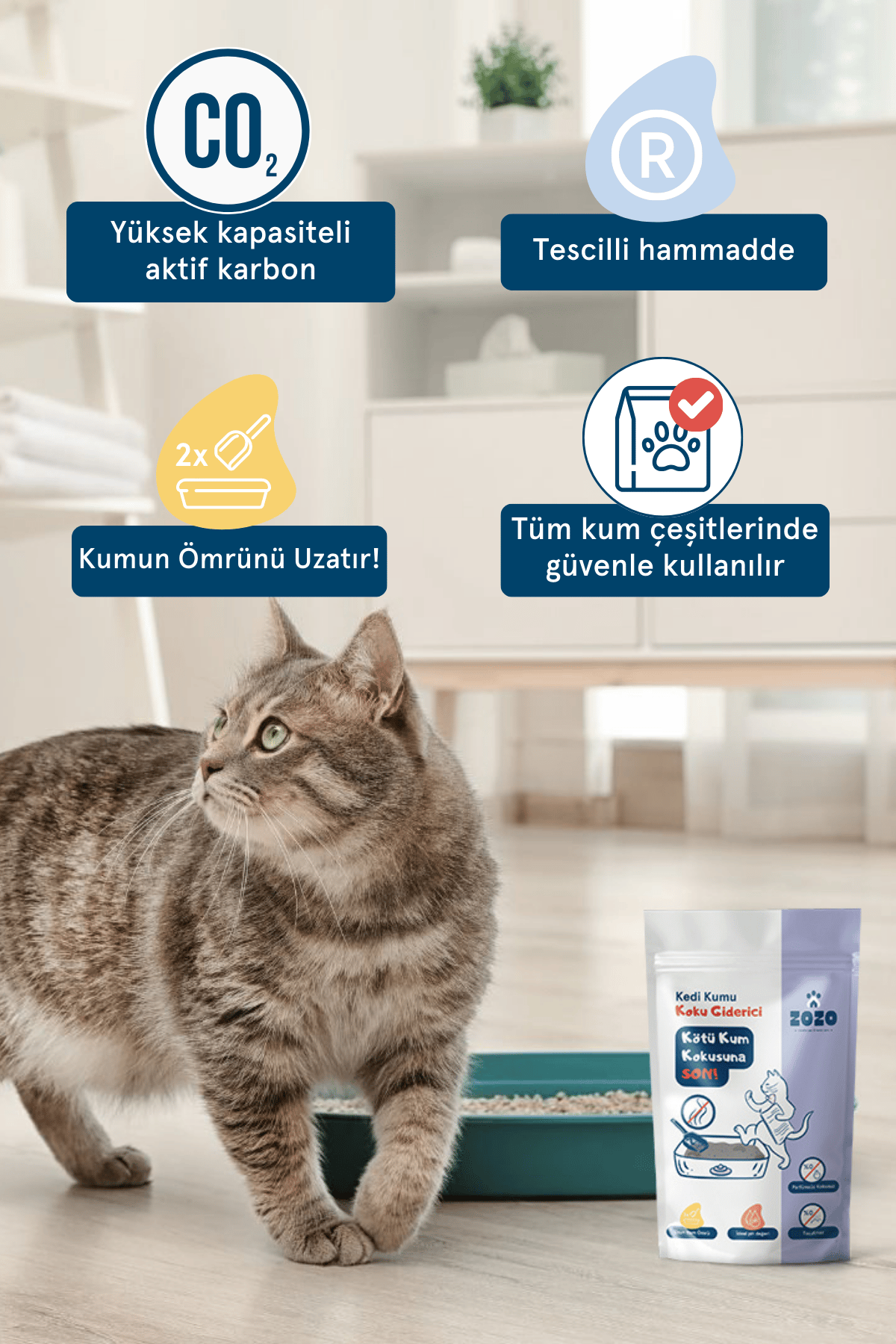 Kedi Kumu Koku Giderici -360 gr