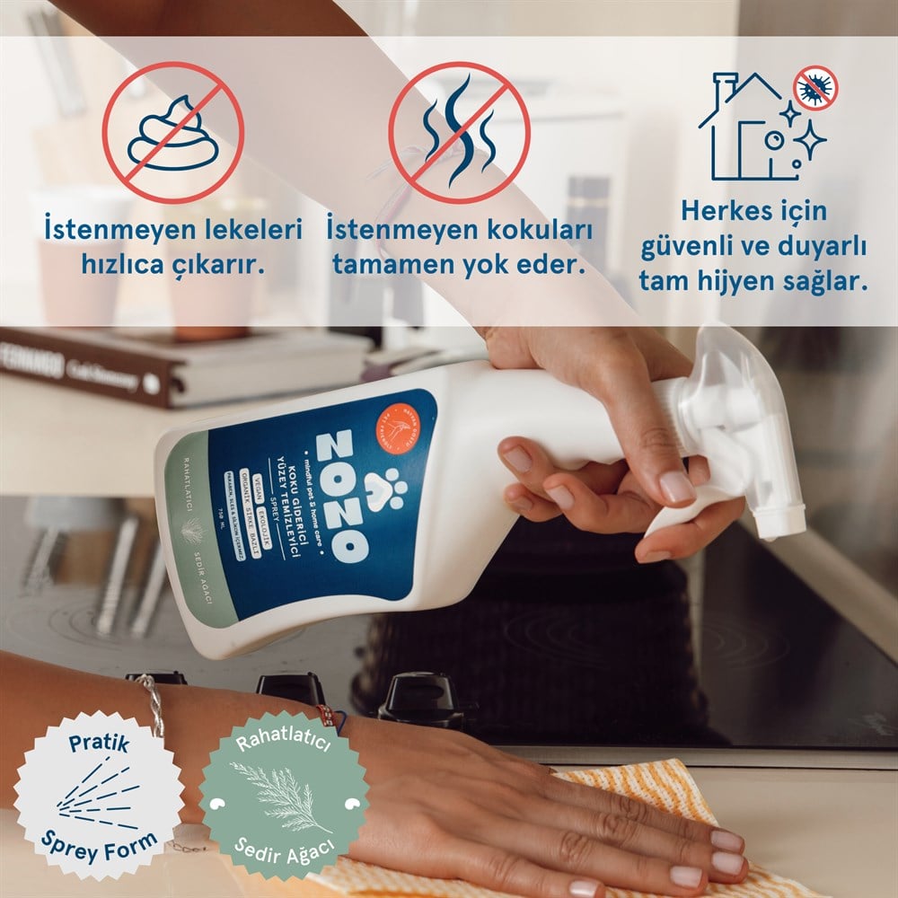 Tanışma Paketi (Koku Giderici Sprey & Islak Mendil & Kokusuz Bakım Spreyi)