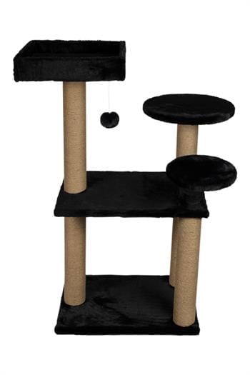Dubex 65x88x111 cm Kedi Oyun Evi ve Tırmalama Platformu Siyah