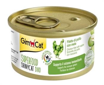Gimcat Shinycat SF Tavuklu Elmalı Fileto Kedi Konservesi 70 gr