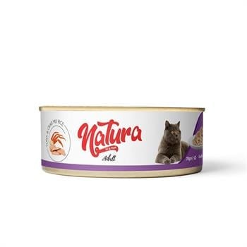 Natura Ton Balığı&Yengeç, Et Suyu İçinde Pirinçli Kedi Konservesi 70Gr