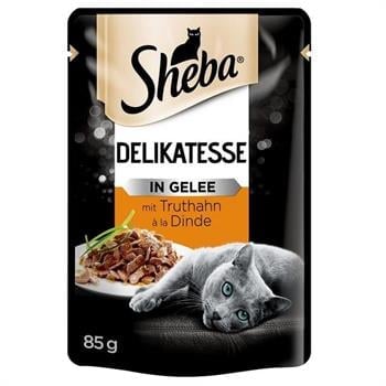 Sheba Pouch Hindili Yetişkin Kedi Konservesi 85 Gr