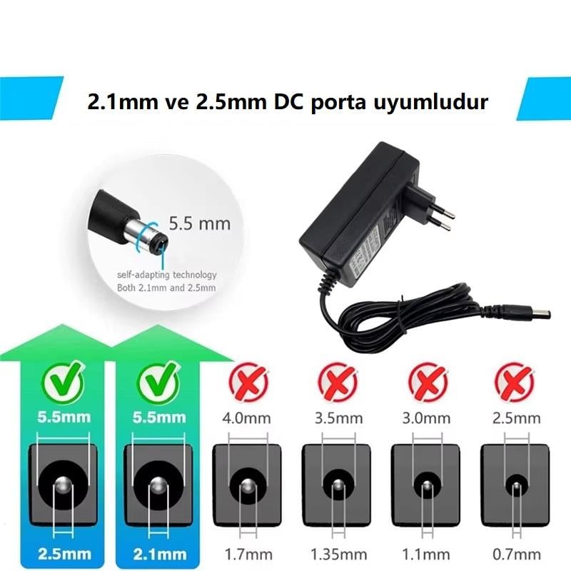 DC 24V 1A Nem Nozülü Adaptörü