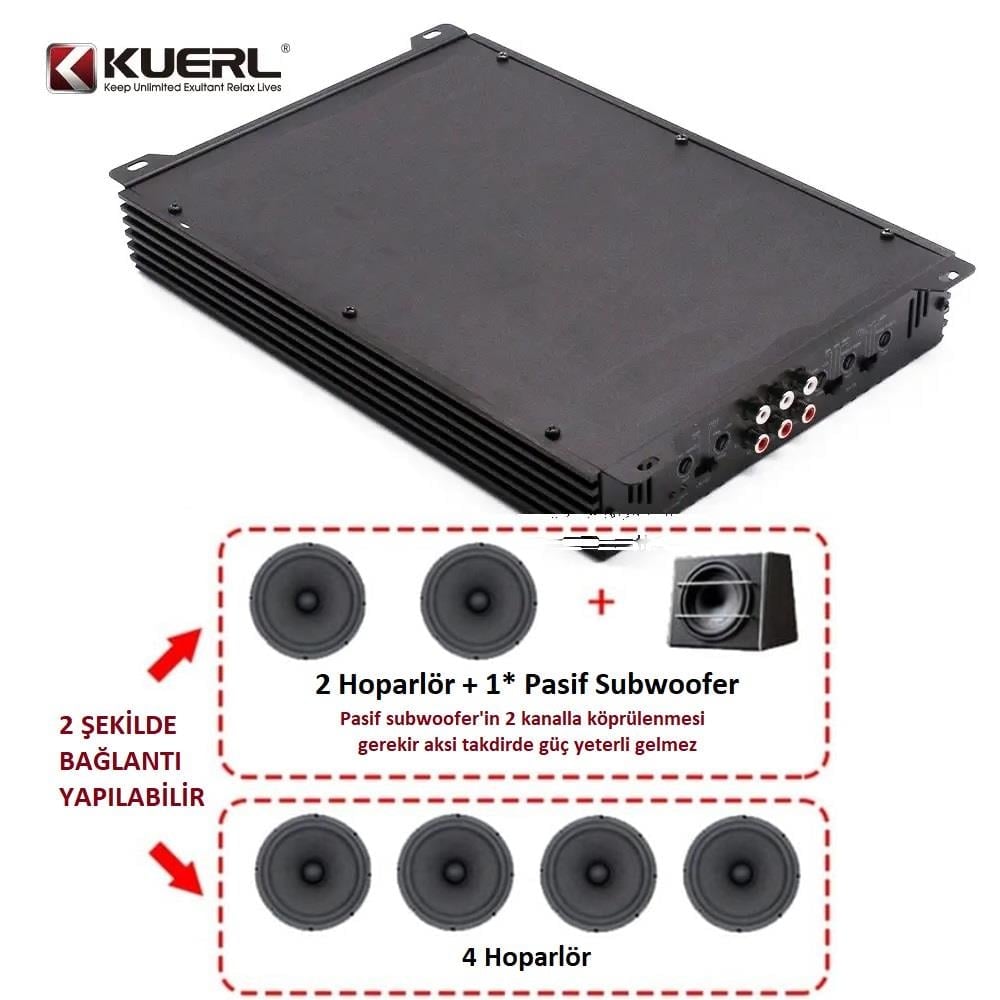 KUERL K-452 4 Kanal Oto Amfi