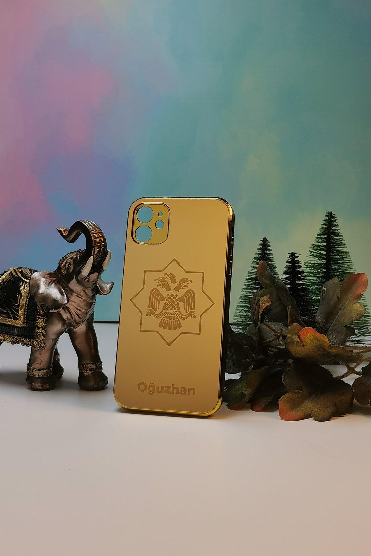 3 Başlı Kartal Temalı  Kişiye Özel Telefon Kılıfı