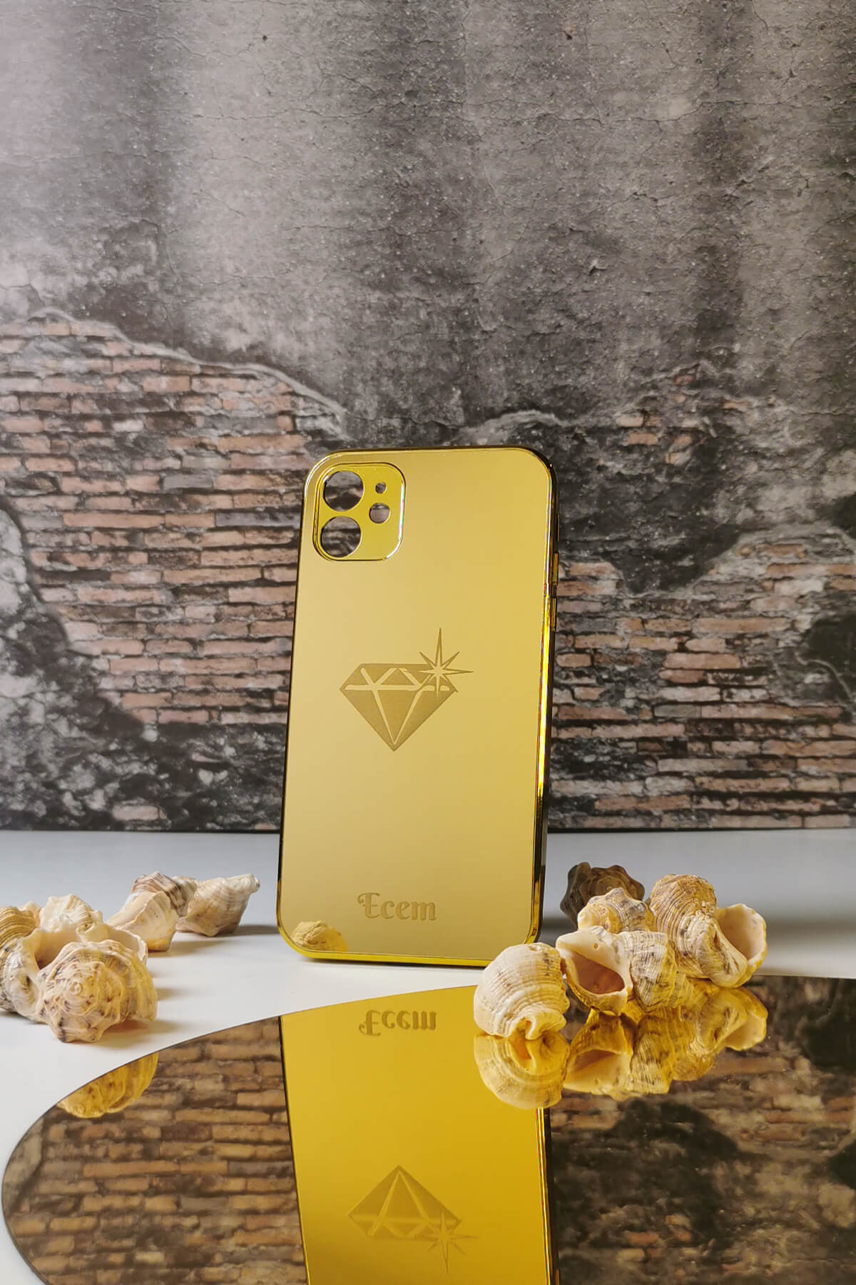 Elmas Tasarımlı Kişiye Özel Telefon Kılıfı