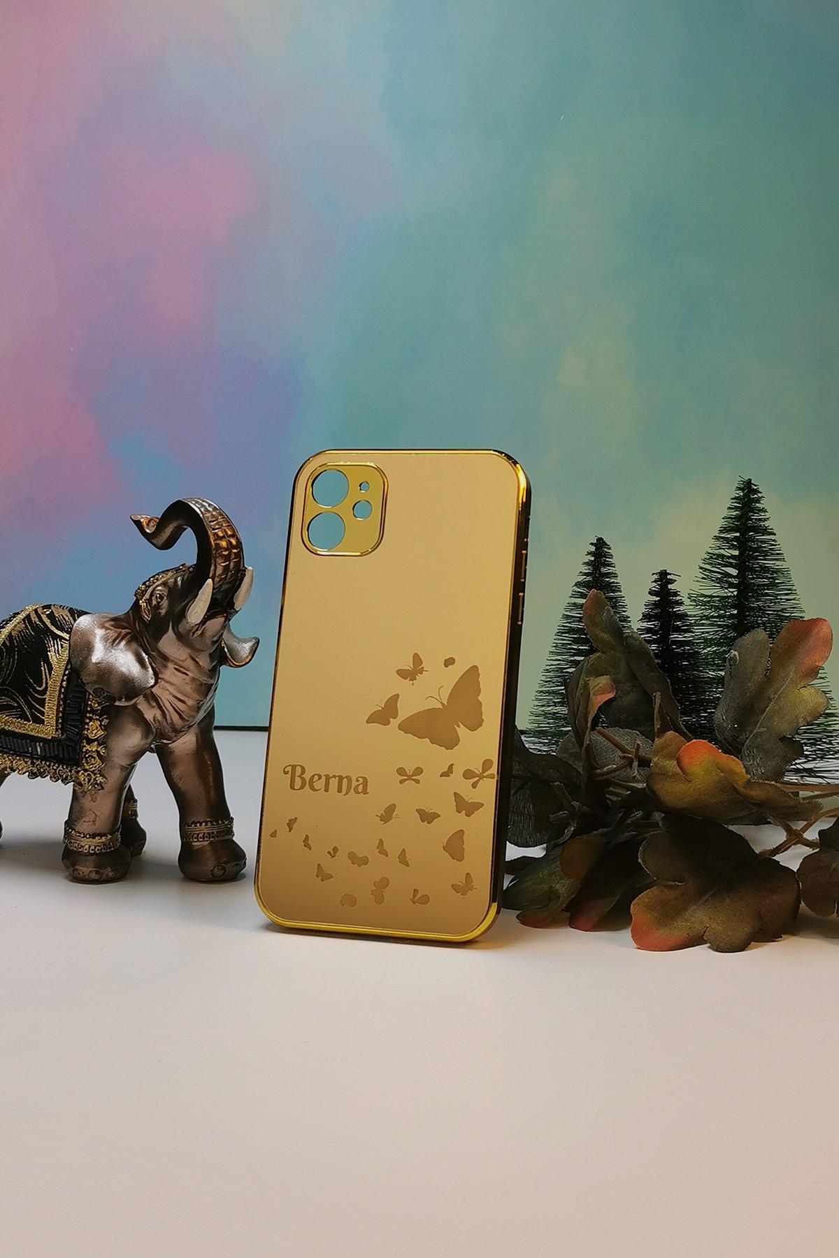 Kelebek  Temalı Kişiye Özel Telefon Kılıfı