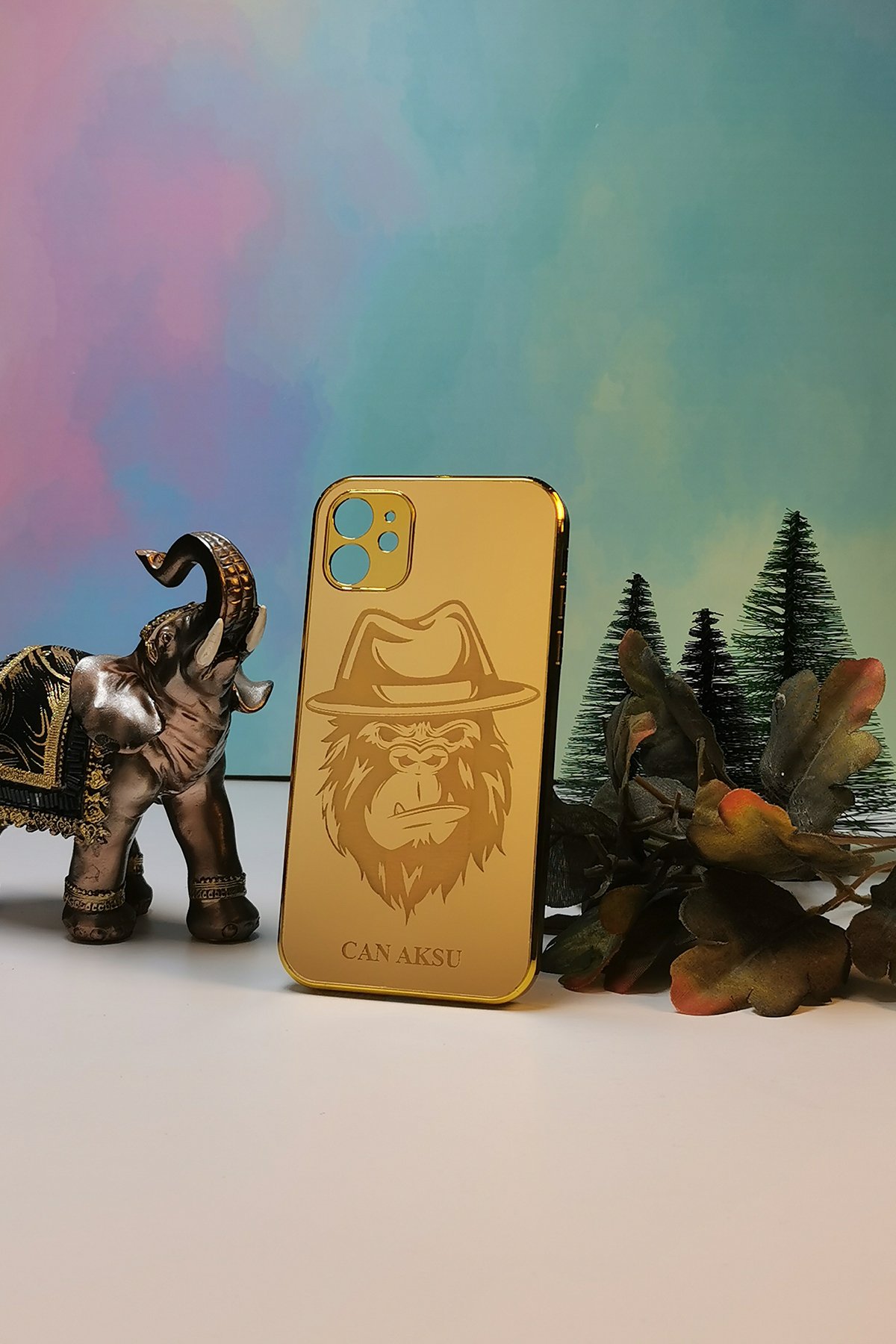 Stil Gorilla Temalı Kişiye Özel Telefon Kılıfı