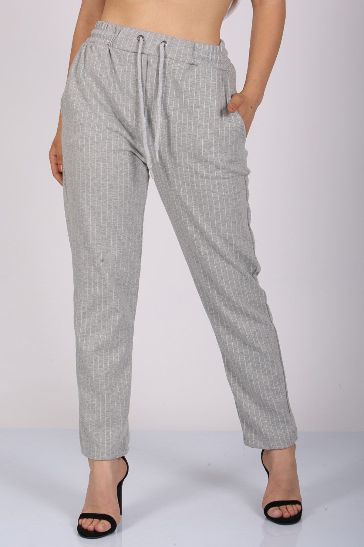 Mad Girls Gri Pantolon Mg1106