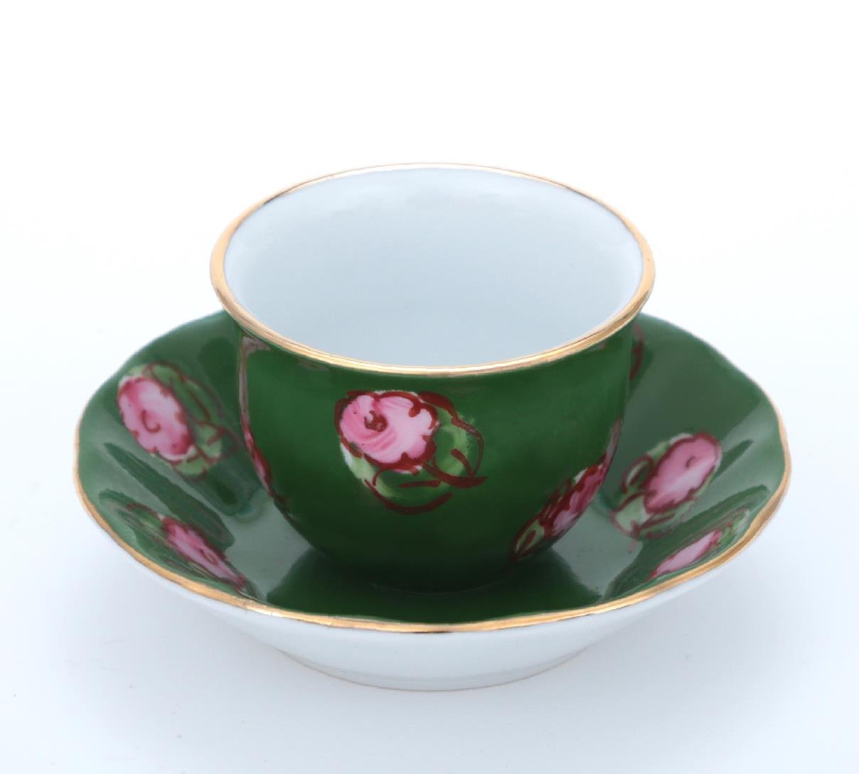 ÇİLEK ÇAY TABAK YEŞİL
