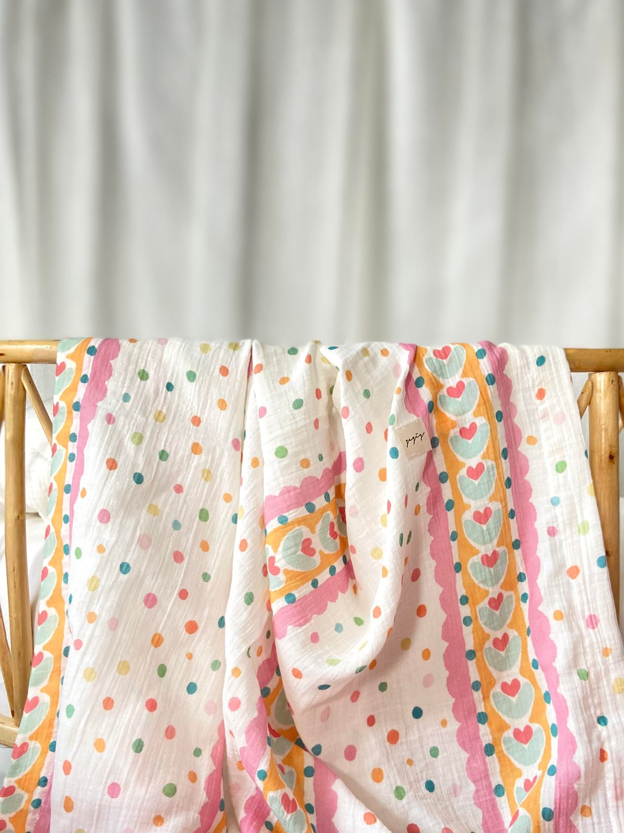 Zezig Cute Dots Müslin Örtü