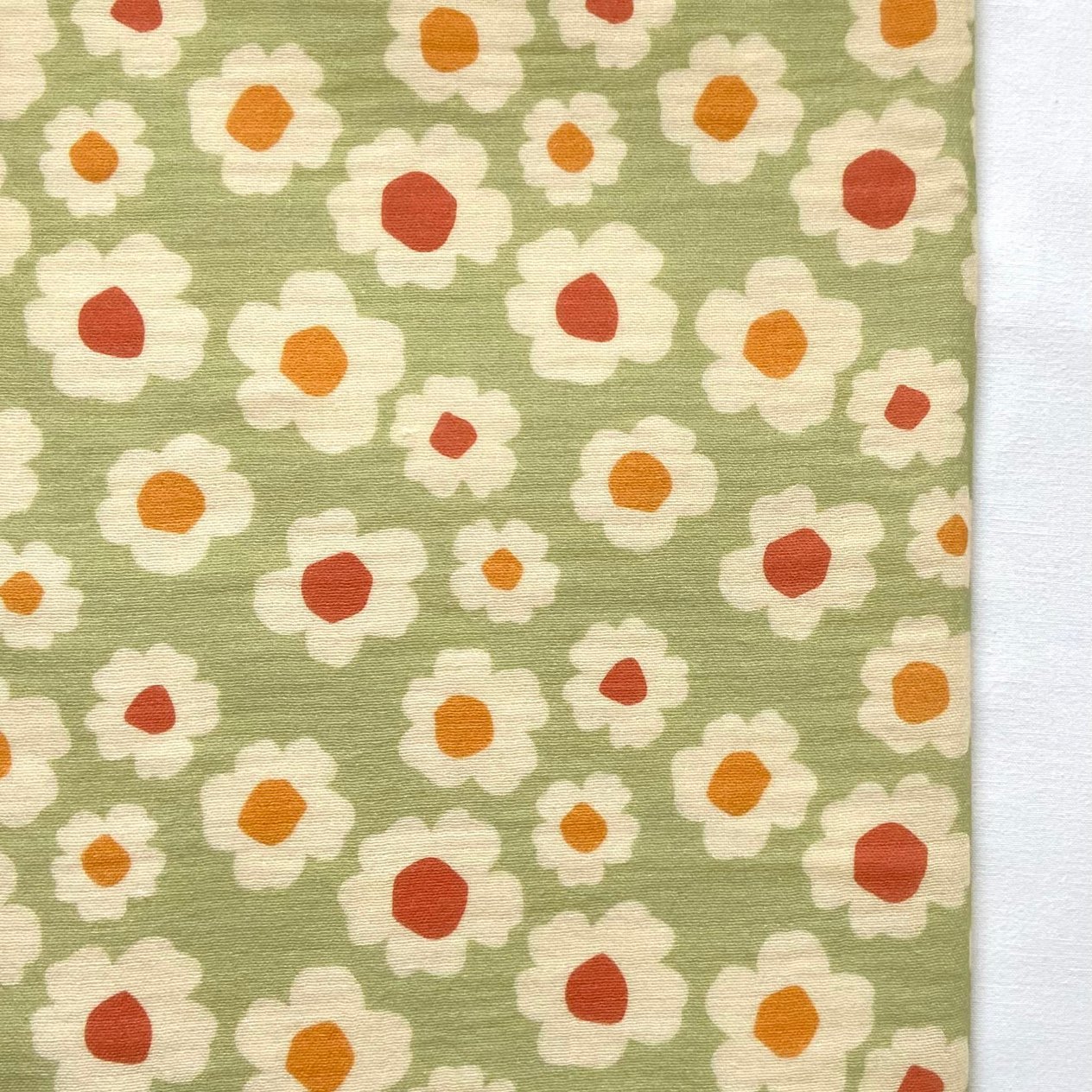 Zezig Daisy - Green Müslin Kumaş