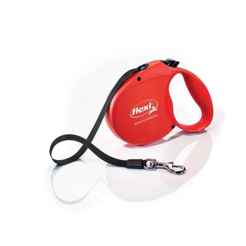 Flexi Standard Otomatik İp Köpek Gezdirme Kayışı 5 Mt (Kırmızı) - Medıum