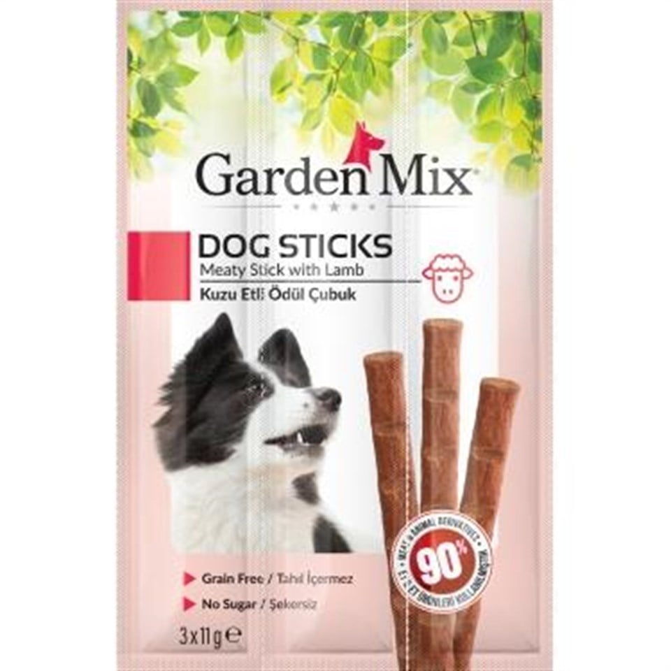 Gardenmix Kuzu Etli Köpek Stick Ödül 3 X 11gr