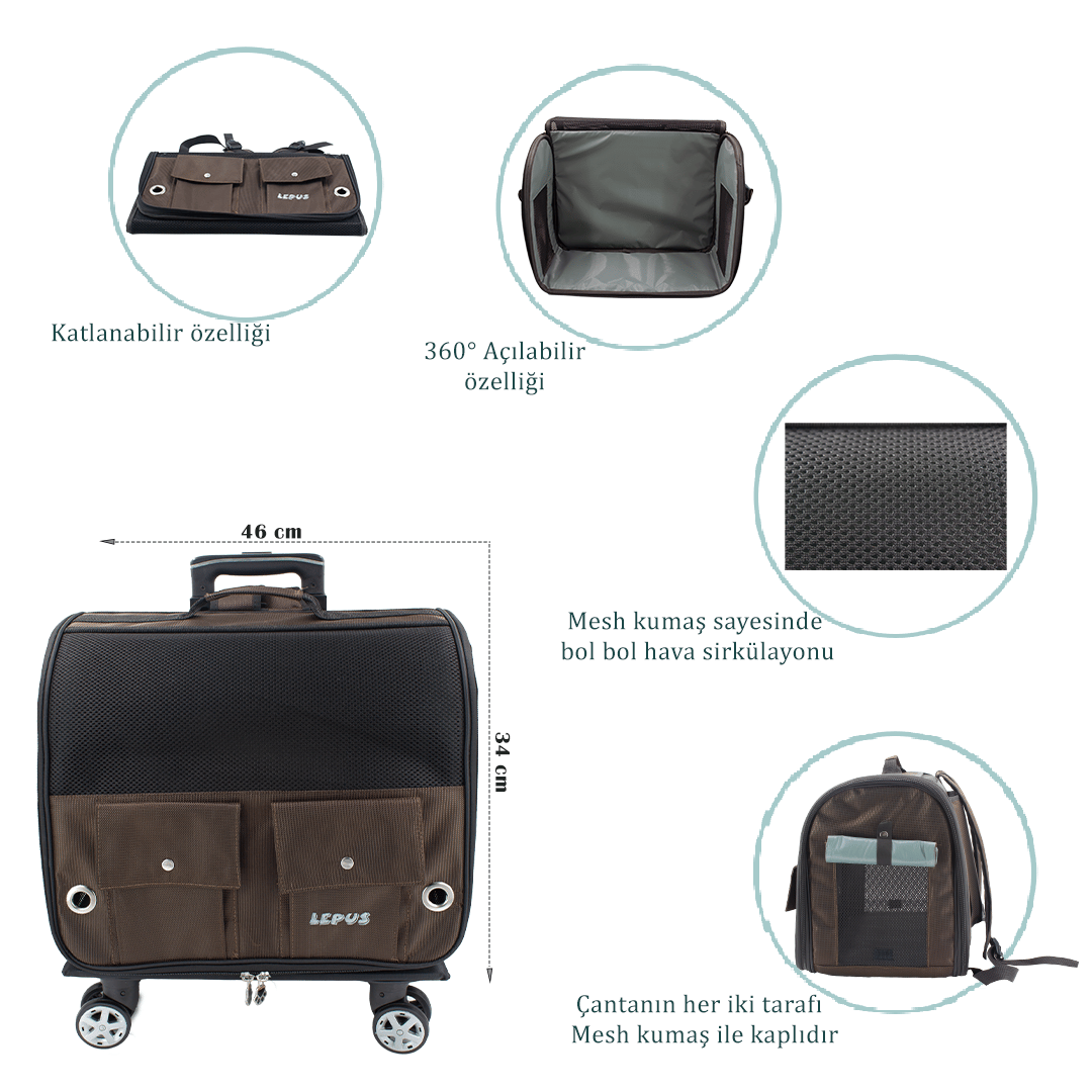 Lepus Travel Bag Kedi ve Köpek Taşıma Çantası