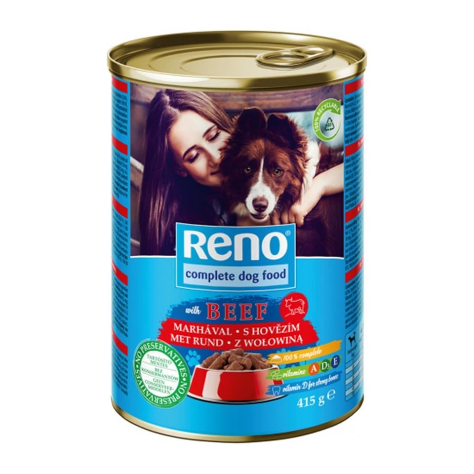 Reno Biftekli Yetişkin Köpek Konservesi 415 gr