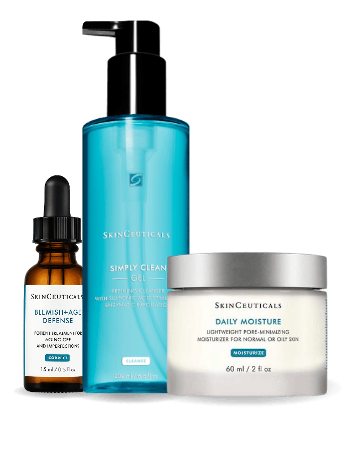 Daily Moisture 60 ml & Simply Clean 195 ml & Blemish+Age Defense 15 ml