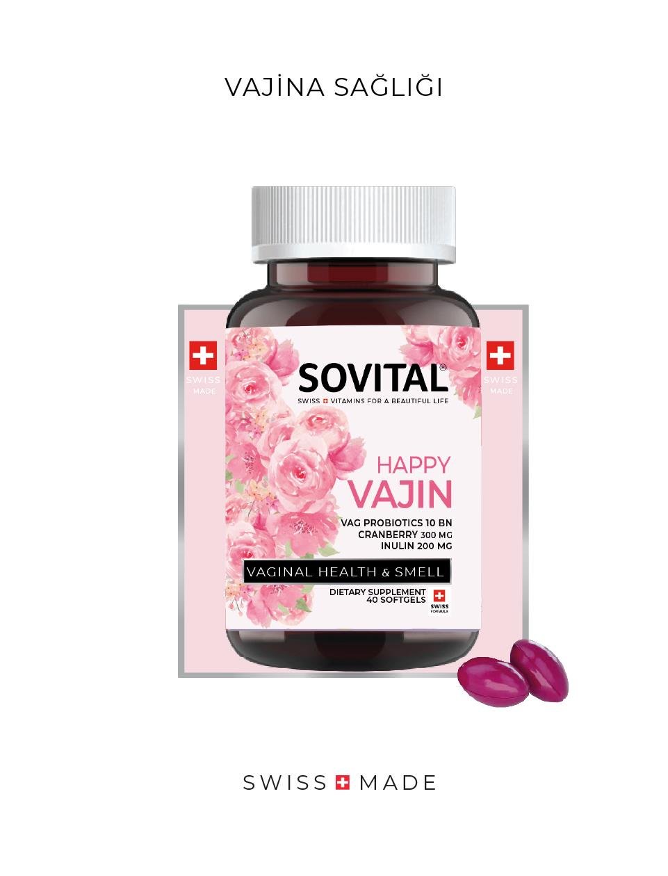 SOVITAL Happy Vajin 40 Soft Capsule