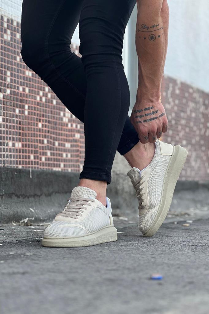  WG019 Bej Triko Erkek Casual Ayakkabı WG019 Bej Triko Erkek Casual Ayakkabı