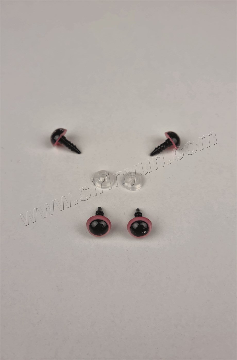Vidalı Pembe Amigurumi Gözü 10 mm 3 Çift